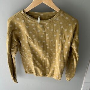 Rylee + Cru Gold Crop Hoodie